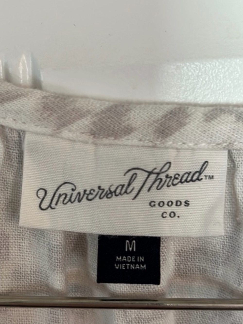 Universal Thread Beige Patterned Sleeveless Midi Dress - Picture 5 of 6